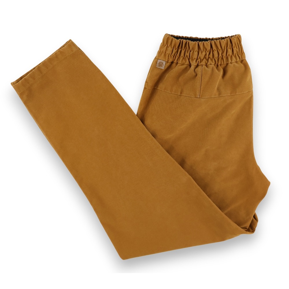 Lululemon Bowline Pant Utilitech Mens Medium Burnt Caramel Elastic Waist M5A97S